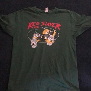 Green “Keg slayer IPA” graphic T